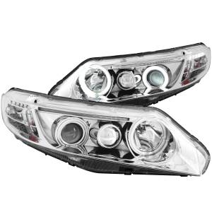 Anzo USA 121061 Projector Headlight Set w/Halo