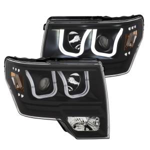 Anzo USA - Anzo USA 111383 Projector Headlight Set w/U-Bar Switchback - Image 2