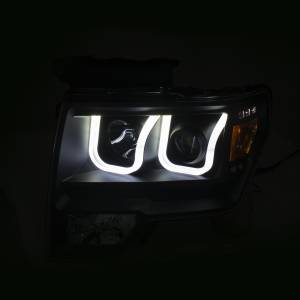 Anzo USA - Anzo USA 111383 Projector Headlight Set w/U-Bar Switchback - Image 4