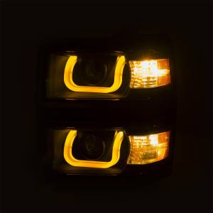 Anzo USA - Anzo USA 111385 Projector Headlight Set w/U-Bar Switchback - Image 5