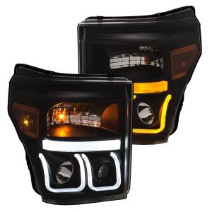 Anzo USA - Anzo USA 111386 Projector Headlight Set w/U-Bar Switchback - Image 3
