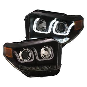 Anzo USA 111387 Projector Headlight Set w/U-Bar Switchback