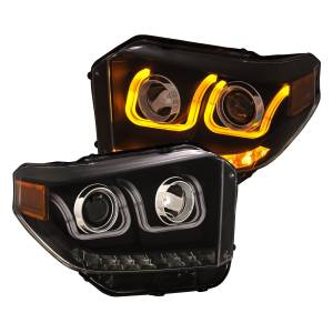 Anzo USA - Anzo USA 111387 Projector Headlight Set w/U-Bar Switchback - Image 2