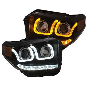 Anzo USA - Anzo USA 111387 Projector Headlight Set w/U-Bar Switchback - Image 3