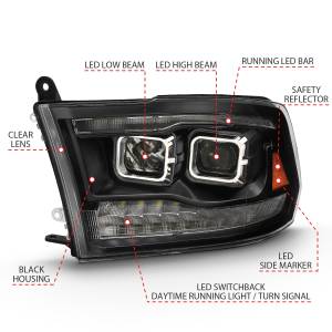 Anzo USA - Anzo USA 111442 Projector Headlight Set - Image 3