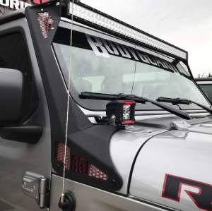 Bodyguard 45595T A-pillar light bar bracket Textured Black Jeep Gladiator 2020-2020