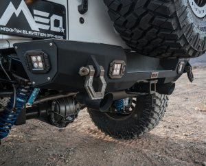 Bodyguard 63647T Rear bumper Stubby Reverse and Light Holes End cap with Light Holes Textured Black Jeep JK 2007-2018