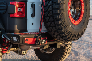 Bodyguard - Bodyguard 35181T Rear bumper Stubby without Sensor Holes with Light Holes Textured Black Jeep JL 2018-2020 - Image 5