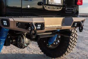 Bodyguard - Bodyguard 35181T Rear bumper Stubby without Sensor Holes with Light Holes Textured Black Jeep JL 2018-2020 - Image 7