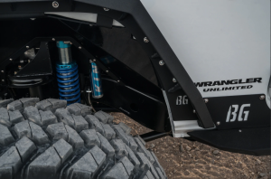 Bodyguard - Bodyguard 40898T Front and Rear Liners and Fender Flares Textured Black Jeep JK 2007-2018 - Image 2