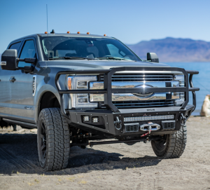 Bumpers by Style - Grille Guard Bumper - Bodyguard A2 Series Winch Bumpers