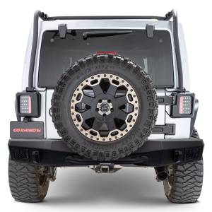 Go Rhino 371210T Rockline Full Width Rear Bumper Jeep Wrangler JK 2007-2018