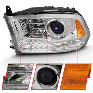 Anzo USA - Anzo USA 111140 Projector Headlight Set w/Halo - Image 3