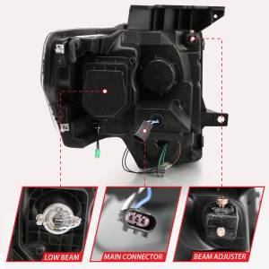 Anzo USA - Anzo USA 111470 Projector Headlight Set w/Halo - Image 5