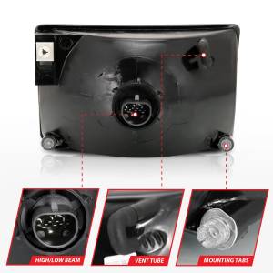 Anzo USA - Anzo USA 111471 Crystal Headlight Set - Image 4