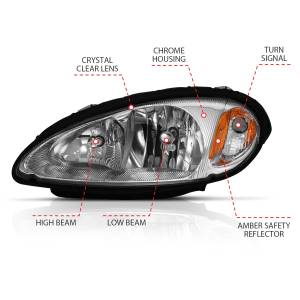 Anzo USA - Anzo USA 111472 Crystal Headlight Set - Image 3