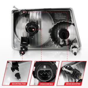 Anzo USA - Anzo USA 111473 Crystal Headlight Set - Image 4