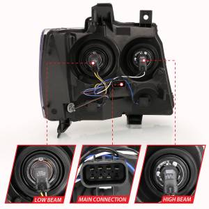 Anzo USA - Anzo USA 111475 Crystal Headlight Set - Image 4