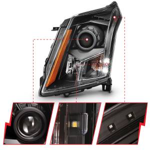 Anzo USA - Anzo USA 111477 Projector Headlight Set w/Halo - Image 3