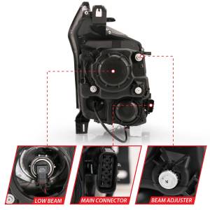 Anzo USA - Anzo USA 111477 Projector Headlight Set w/Halo - Image 5