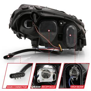 Anzo USA - Anzo USA 121553 Projector Headlight Set w/Halo - Image 5