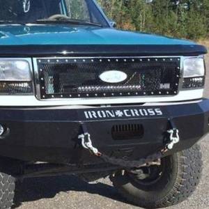 Iron Cross - Iron Cross 20-415-92 Base Winch Front Bumper for Ford F150/F250/F350 1992-1996 - Gloss Black - Image 3