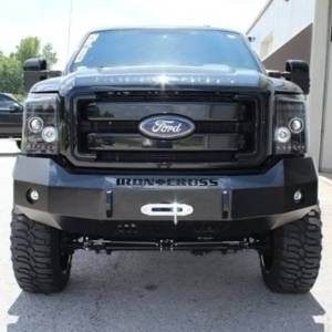 Iron Cross - Iron Cross 20-425-11 Base Winch Front Bumper for Ford F250/F350/F450 2011-2016 - Gloss Black - Image 3