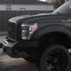 Iron Cross - Iron Cross 20-425-11 Base Winch Front Bumper for Ford F250/F350/F450 2011-2016 - Gloss Black - Image 6