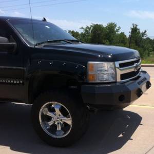 Iron Cross - Iron Cross 20-515-07 Base Winch Front Bumper for Chevy Silverado 1500 2007-2013 - Gloss Black - Image 2