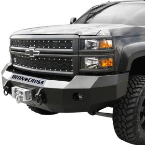 Iron Cross - Iron Cross 20-515-16 Base Winch Front Bumper for Chevy Silverado 1500 2016-2018 - Gloss Black - Image 2