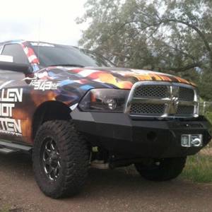 Iron Cross - Iron Cross 20-615-13 Base Winch Front Bumper for Dodge Ram 1500 2013-2018 - Gloss Black - Image 3