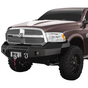 Iron Cross - Iron Cross 20-615-13-MB Base Winch Front Bumper for Dodge Ram 1500 2013-2018 - Matte Black - Image 2