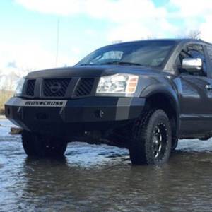Iron Cross - Iron Cross 20-915-04-MB Base Winch Front Bumper for Nissan Titan 2004-2015 - Matte Black - Image 3