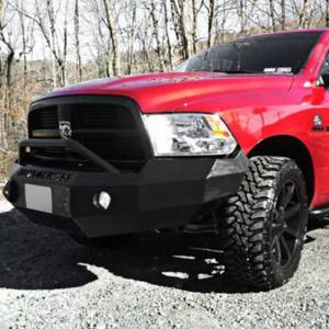 Iron Cross - Iron Cross 22-615-09-MB Winch Front Bumper with Push Bar for Dodge Ram 1500 2009-2012 - Matte Black - Image 5