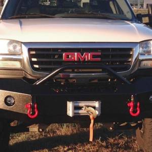 Iron Cross - Iron Cross 22-315-03 Winch Front Bumper with Push Bar for GMC Sierra 1500 2003-2006 - Gloss Black - Image 3