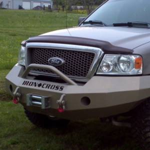 Iron Cross - Iron Cross 22-415-04 Winch Front Bumper with Push Bar for Ford F150 2004-2008 - Gloss Black - Image 4