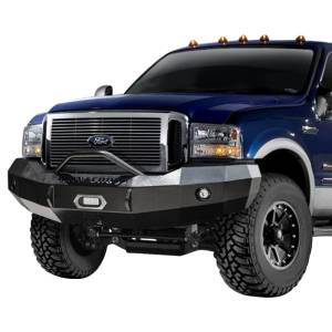 Iron Cross - Iron Cross 22-425-05 Winch Front Bumper with Push Bar for Ford F250/F350/F450 2005-2007 - Gloss Black - Image 2