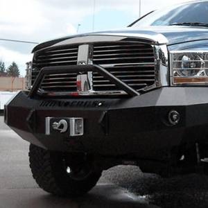 Iron Cross - Iron Cross 22-625-06 Winch Front Bumper with Push Bar for Dodge Ram 2500/3500 2006-2009 - Gloss Black - Image 4
