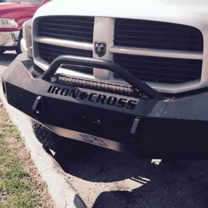 Iron Cross - Iron Cross 22-625-06 Winch Front Bumper with Push Bar for Dodge Ram 2500/3500 2006-2009 - Gloss Black - Image 6