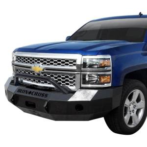 Iron Cross - Iron Cross 22-515-14 Winch Front Bumper with Push Bar for Chevy Silverado 1500 2014-2015 - Gloss Black - Image 2
