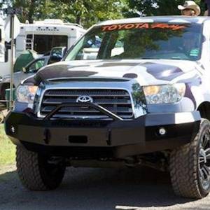 Iron Cross - Iron Cross 22-715-07 Winch Front Bumper with Push Bar for Toyota Tundra 2007-2013 - Gloss Black - Image 2