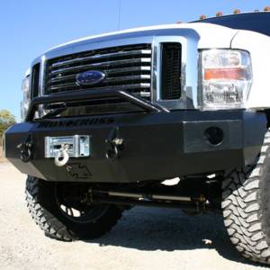 Iron Cross - Iron Cross 22-425-08 Winch Front Bumper with Push Bar for Ford F250/F350/F450 2008-2010 - Gloss Black - Image 4
