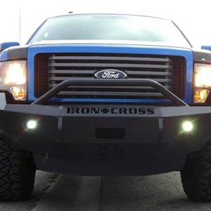 Iron Cross - Iron Cross 22-415-09 Winch Front Bumper with Push Bar for Ford F150 2009-2014 - Gloss Black - Image 4