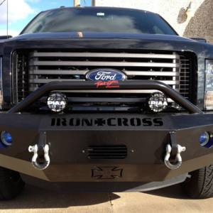 Iron Cross - Iron Cross 22-415-09 Winch Front Bumper with Push Bar for Ford F150 2009-2014 - Gloss Black - Image 7