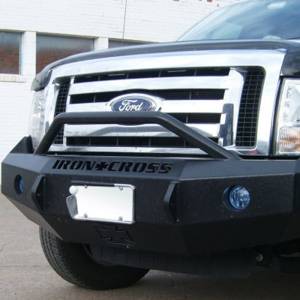 Iron Cross - Iron Cross 22-415-09 Winch Front Bumper with Push Bar for Ford F150 2009-2014 - Gloss Black - Image 9