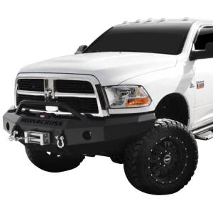 Iron Cross - Iron Cross 22-625-10 Winch Front Bumper with Push Bar for Dodge Ram 2500/3500 2010-2018 - Gloss Black - Image 2