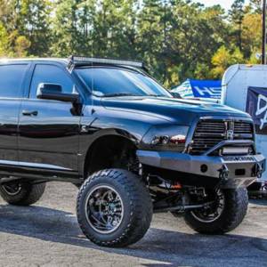 Iron Cross - Iron Cross 22-625-10 Winch Front Bumper with Push Bar for Dodge Ram 2500/3500 2010-2018 - Gloss Black - Image 3