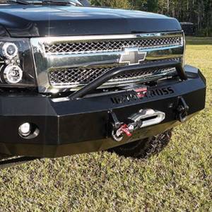 Iron Cross - Iron Cross 22-515-07 Winch Front Bumper with Push Bar for Chevy Silverado 1500 2007-2013 - Gloss Black - Image 3