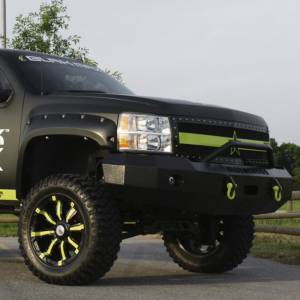 Iron Cross - Iron Cross 22-515-07 Winch Front Bumper with Push Bar for Chevy Silverado 1500 2007-2013 - Gloss Black - Image 8