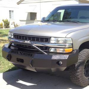 Iron Cross - Iron Cross 22-515-99 Winch Front Bumper with Push Bar for Chevy Suburban/Tahoe 2000-2006 - Gloss Black - Image 2